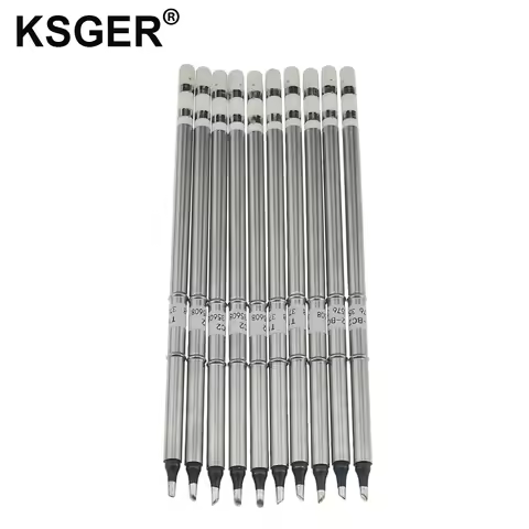 KSGER XA High-grade T12 Tips Solder Soldering Iron Tip For HAKKO FX951 952 Station 6s Melt Tin Weldi
