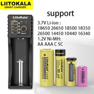 Liitokala Lii-100B Smart Charger 1.2V aa aa Ni-MH 3.6v 3.7v 4.2 Li ion 18650 26650 18500 16340 14500