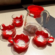 5 PCS PITCHER NELLY KIMGLASS pitcher glass cup teapot glass teapot tea cup pitcher tea pitcher hotel