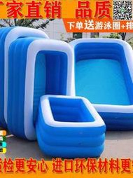 【惠惠市集】兒童充氣水池游泳池家用折疊充氣浴缸加厚大人洗澡池嬰兒海洋球池