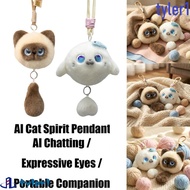 TYLER1 AI Cat Plush Toy, Personal Companion Winking Interaction AI Cat Spirit Pendant, AI Cute Pets 