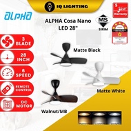 Alpha Cosa Xpress LED 54/40 3 Color LED Remote Ceiling Fan