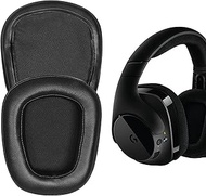 JHK Replacement Ear Pads Headphones Ear Cushions Earpads for L ogitech G533 G633 G635 G933 G935 Headset-Memory Foam &amp; Mesh Fabric (Earpads, Leather)