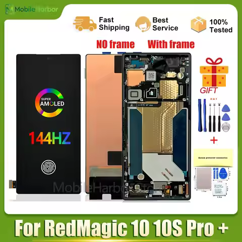 Replacement LCD Display for ZTE nubia RedMagic 10 10S Pro NX789J Red Magic 10 10S Pro+ AMOLED 144Hz 
