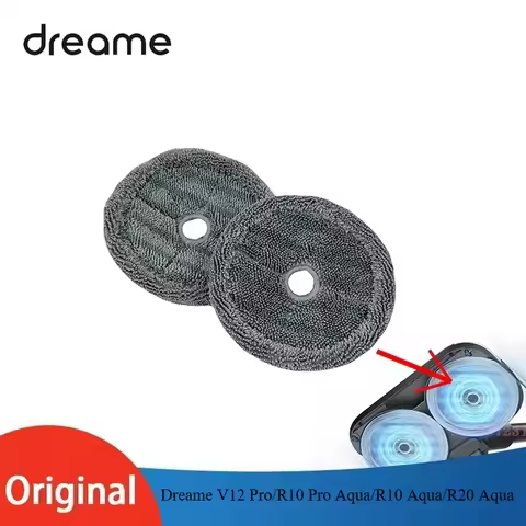 Original Dreame V12 Pro/R10 Pro Aqua/R10 Aqua/R20 Aqua Rotating Double Mop Head mop cleaning cloth s