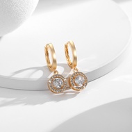 Lanmi Jewelry Anting Korea Wanita Anti Karat Berlian Anti Karat Dan Anti Luntur Asli 18k Lapis Emas 