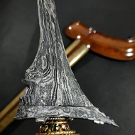 Keris Pusaka Pasopati Arjuna Kinatah Perak Mataram Senopaten Sepuh