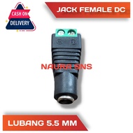 Jack Cctv Dc Female / Jack Dc Cewe Lampu Led Strip / Jack Pompa Dc