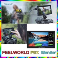 FEELWORLD P6X 5.5 Inch Camera Monitor 1000nit 4K DSLR Camera 3D LUT Touch Screen Field Monitor 3C