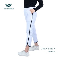 YESAMALIKA DHEA STRIP 7/8 | SCUBA Material Women's Pants | Regular and Jumbo Sizes