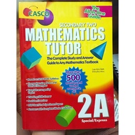 Mathematics TUTOR 2A and 2B. By Casco. Book for homeschool and address gap between gov / primary and