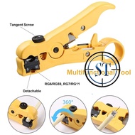 Rotary Stripper Wire Cable Tool Cutter Cable Peeler RJ45 RJ11 Automatic Network