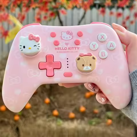 Sanrio Hello Kitty Controller 50th Anniversary Edition Wireless Gamepad Suitable For Switch/Pc/Andro