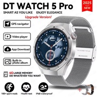 New DT Brand Watch GT5 Pro Smart Watch Men 4GB Memory TWS Headphone Function MP3/MP4 Player Compass 