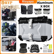 Top Box Aluminium Box Motorcycle Lc135 Y15 Y16 X Design Top Box Alloy EMS Top Box Waterproof Safety 