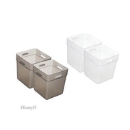 [Homyl1] 2Pcs Fridge Organiser, Fridge Side Door Storage Container, Refrigerator Organizer Box for Kitchen, Fridge, Fruits, Cabinets