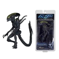 Alien vs. Predator AVP Alien Kepala Bunga Gelombang Ke-7 Alien Model Action Figure 7-Inci NECA