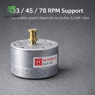 ALLGOODS EG-530SD, H/L Fine Speed Trim Low Noise Turntable Motor Replacement, Stable RPM 25mm Mount 