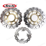 Arashi For HONDA CBR600RR 2003-2015 1Set Motorcycle CNC Floating Front Rear Brake Disk Disc Rotors C