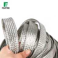 【✆New✆】 fka5 1meter Tinned Copper Signal Shielded Cable Bare Ground Braid Lead Wire Conductive Tape High Flexibility 1.5-12mm 4-20mm Width
