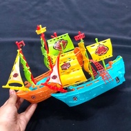 LAYAR Miniature Pirate Ship Pirates Toy BIG Screen Boat Funny Callus Ship Toy Sailing Ship