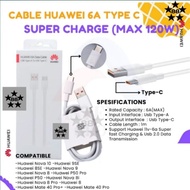 Huawei Rapid Charging Super Charger 6A 6 Ampere Type C Data Cable P20/P30 Pro/Honor Note 10 And othe