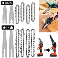 4/6 Inch Chain Guide Electric Chainsaw Chain Accessories for Cordless Mini 4/6 Inch Chainsaw Parts for Logging and Pruning