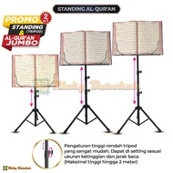 TERMURAH - Alquran Jumbo dengan Standing Besi Imam Masjid Al Quran Dengan Tulisan Besar Tempat Al Kuran Al Quran Standing Tripod Penyangga Alquran Berdiri Al Quran Lansia Dudukan Alquran Besi Al Quran Lansia Al Quran Standing Tempat Al Quran