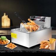 Fried Chicken Deep Fryer Commercial Stall Electric Fryer Large Capacity Deep Frying Pan French Fries Fried Dough Sticks Machine Potato Tower Fried String Equipment