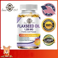 SOLGAR Flaxseed Oil Softgels 1200mg Supplement Regulate Blood Lipids Protect Cardiovascular Health