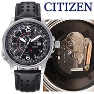 New Citizen Swiss Movement Quartz Watches Multifunctional World Chronograph Waterproof Leather Strap Men Watch