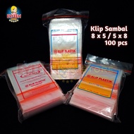 5x8 plastic clips, contents 100 pcs