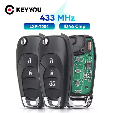 KEYYOU 433Mhz Smart Remote Car Key For Chevrolet Cruz 2015 Trax Sonic Spark 2021 Onix RS 2/3 Buttons