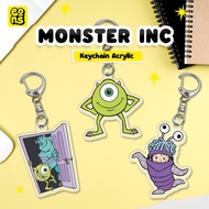 GANTUNGAN Monster Inc Acrylic Keychain | Cute Pixar Mike & Sulley Character Keychain