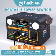 Portable Power Station 400W/600W/1,000W AC 220V Portable Power Station Camping Large Capacity Solar 
