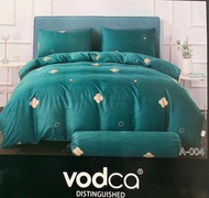 🏆🛌(สีพื้นVodca แท้💯%)ชุดเครื่องนอนเกรดพรีเมี่ยม พร้อมผ้านวมขนาด 8 ฟุต(ครบชุด6ชิ้น)สินค้าพร้อมส่ง