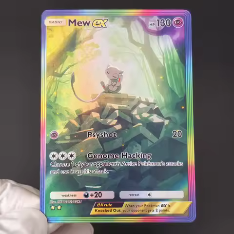 Proxy/PTCG Pocket SAR Collection Card English Pokemon Mew EX Aerodactyl Dragonite Moltres Articuno R