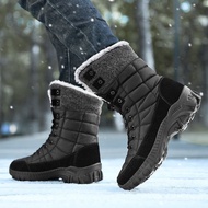 New Winter Waterproof High Top Men Boots Plush Warm Snow Boots Men Sneakers Ankle Boots Outdoor Men'