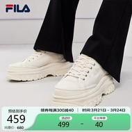 FILA 斐乐官方帆布鞋LAVA胖胖底厚增高鞋2023秋季板鞋休闲小白鞋女