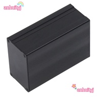 AHTY Electric Box, Striped /Glossy Style Black Aluminium Electric Box, Water Proof 46*76*110mm Split