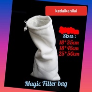 Magic filter bag for aquarium sump tank