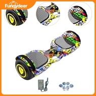 Funnydeer Hoverboard Hover Board for Kids US Plug Electric Hoverboard Fashion Outdoor 3 Speeds Adjus