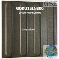 Grey Ceramic tactile floor tiles, warning tiles, OKU Tactile for outdoor, (BULK ORDER), MOQ 100pcs