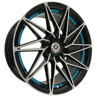 MTW 17 inch 8JJ 5X100 5X114.3 ET38 CAR SPORT RIMS CHEAP WHEELS B.BLUE B.RED B.GOLD 7865-7