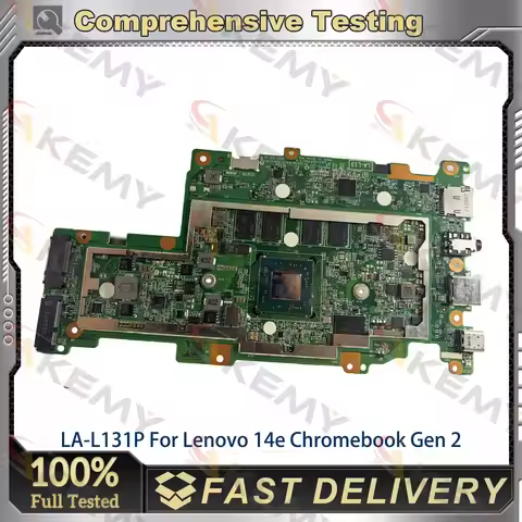 LA-L131P Laptop Mainboard For Lenovo 14e Chromebook Gen 2 with AMD CPU 4GB 8GB RAM 32GB 64GB SSD Lap