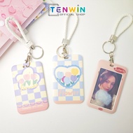 Cute Motif Id Card Holder Photocard Photo Card Holder Cute Tulip and Butterfly Motif Card Holder