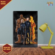 Fantastic Four GG666 Wall Decor Wooden Poster Wall Decoration
