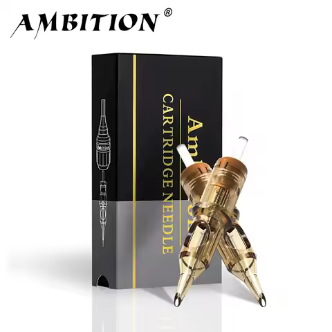 Ambition Premium Revolution Tattoo Cartridge Mix Round Liner Shader Curved Magnum Tattoo Needle 1rl 