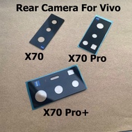 New For Vivo X70 Pro Plus Back Camera Glass Lens Cover Camera Glass With Glue Sticker Replacement