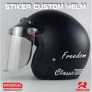 Helmet Name Custom Sticker